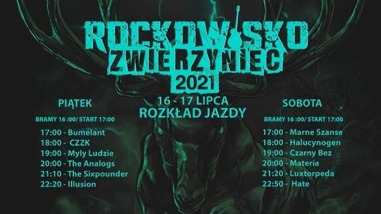 Startuje Rockowisko Zwierzyniec 2021. Program koncertów