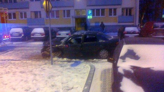 Stłuczka audi i autobusu miejskiego w Puławach