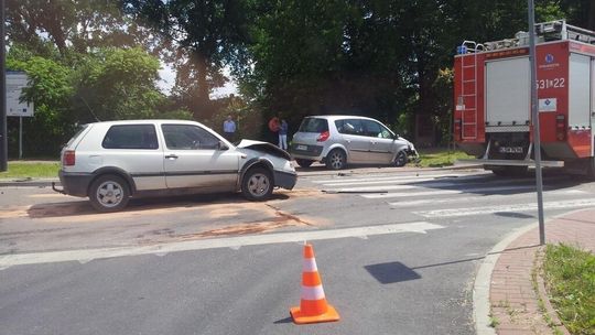 Stłuczka dwóch aut w Świdniku