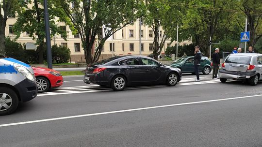 Stłuczka w centrum Lublina. Trzy samochody