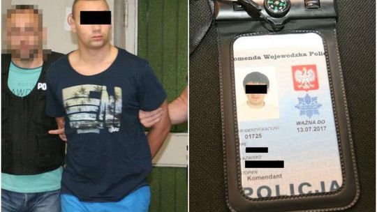 "Stopień: komendant". 18-latek z fałszywą legitymacją policyjną przyszedł po pieniądze