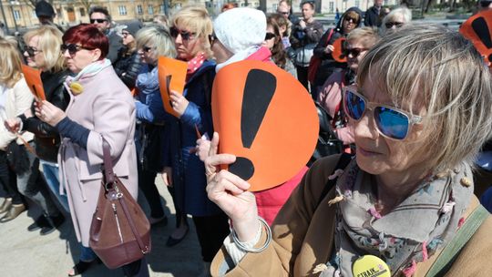 Strajk nauczycieli trwa. "To, że jest nas dużo daje mi siłę i wiarę, że to ma sens"