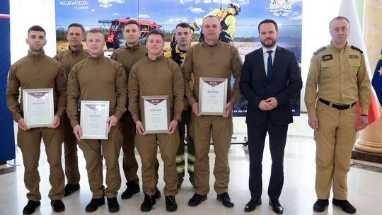 Strażacy z Lubelszczyzny wrócili z akcji gaśniczej w Biebrzańskim Parku Narodowym