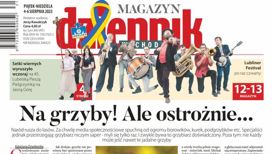 Strona pierwsza "Dziennika Wschodniego" 3 sierpnia 2023 r.