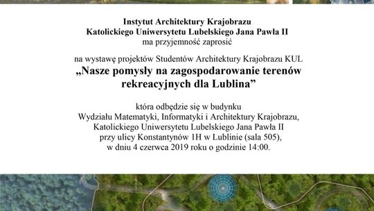 Studenckie pomysły na zagospodarowanie terenów rekreacyjnych Lublina