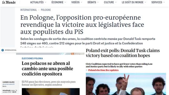 Świat patrzy na Polskę. Jak zagraniczne media komentują wyniki wyborów?