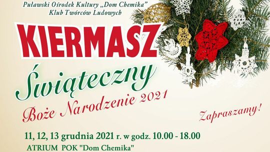 Świąteczny Kiermasz Klubu Twórców Ludowych w Puławach