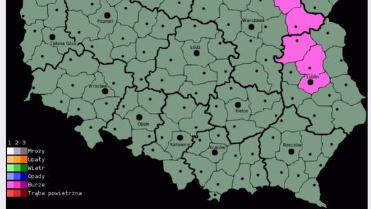 Synoptycy: Burze i silny wiatr w woj. lubelskim