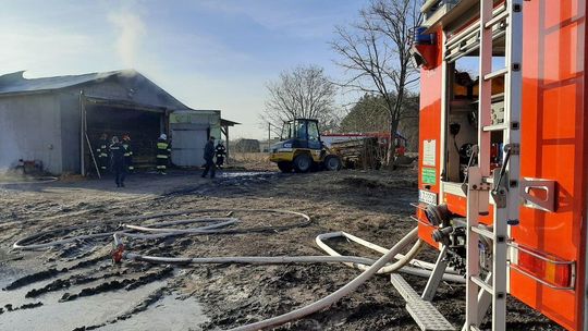 Szalenie trudna akcja straży. Pożar w tartaku koło Zamościa