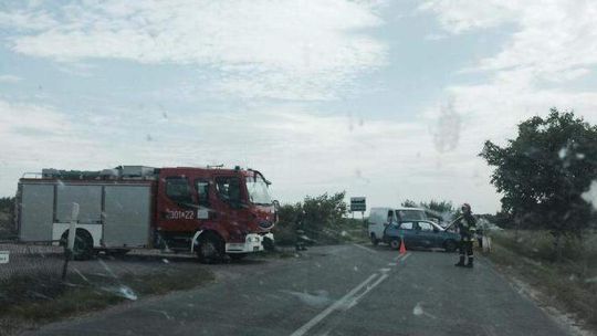 Szerokie: Zderzenie dwóch aut