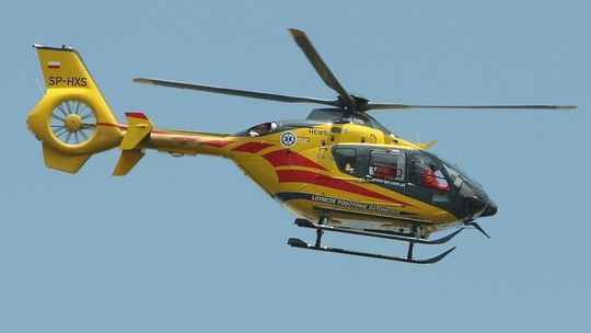 Sześć osób rannych w wypadku na DK48. Interweniowało Lotnicze Pogotowie Ratunkowe