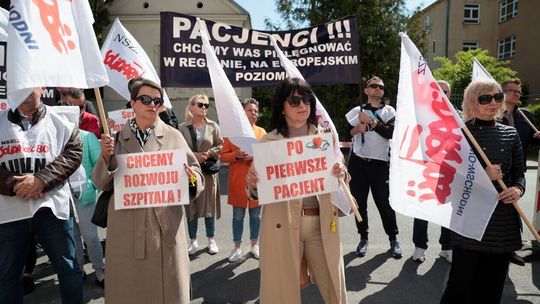 Szpital walczy o kontrakt dla kardiochirurgii. Pracownicy wyszli na ulice