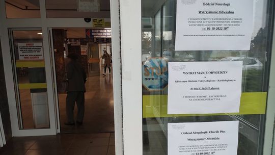 Szpital wstrzymał odwiedziny na kilku oddziałach. „Wzrost zachorowań na chorobę infekcyjną”