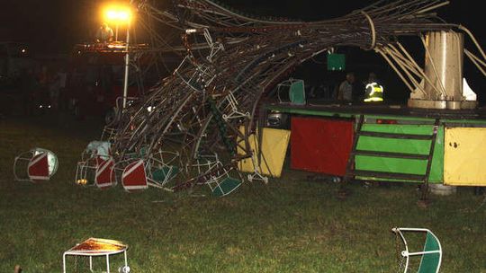 Szreńsk: Wypadek w wesołym miasteczku. Złamała się karuzela