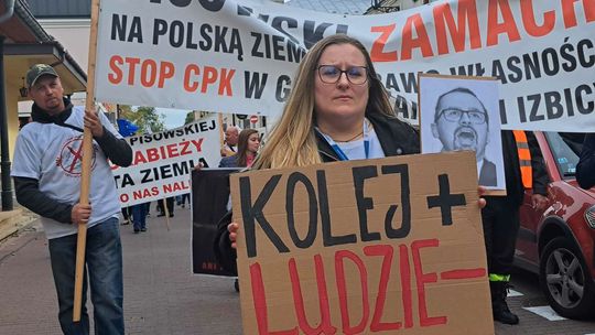 „Ta inwestycja to dla nas łzy”. Protest przeciwko CPK