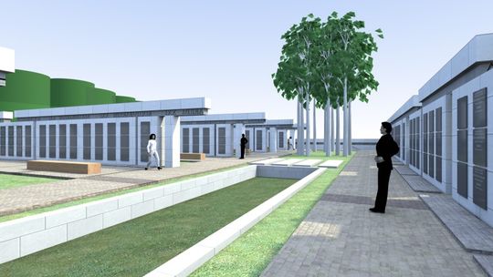 Tak będzie wyglądać kolumbarium w Puławach (wizualizacje)