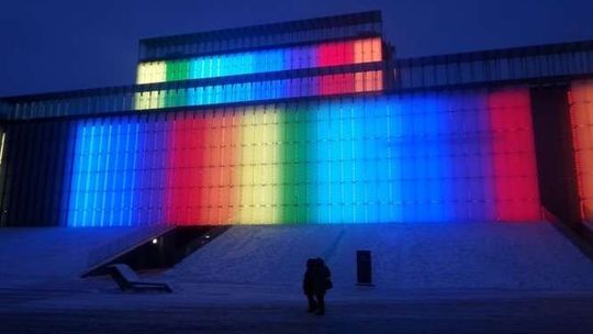 Tak się prezentuje fasada multimedialna CSK