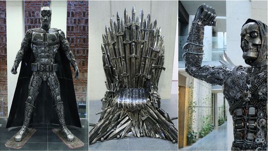 Takie niezwykłe rzeźby można zobaczyć w Lublinie. Galeria Figur Stalowych w CSK [zdjęcia]