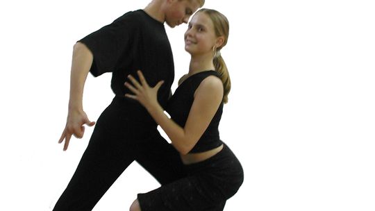 Tańczące pary, po degustacjach