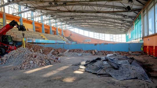 hala MOSiR w Puławach, remont