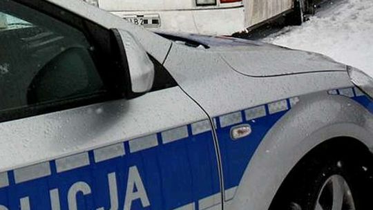 Tir w rowie. Zablokowana droga Radzyń Podlaski - Łuków