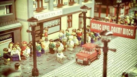 Titanic i Pałac Kultury z klocków Lego w Lublinie