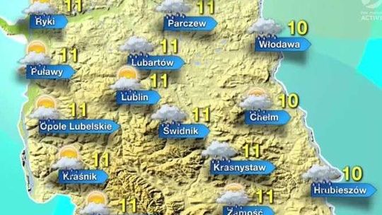 To będzie deszczowy poniedziałek w woj. lubelskim
