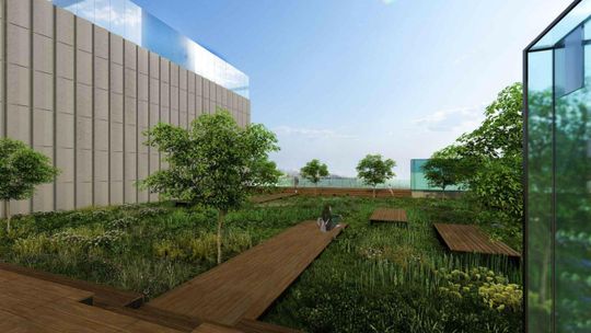 To ma być nowa atrakcja Lublina. Strefa relaksu ponad głowami. Wizualizacja