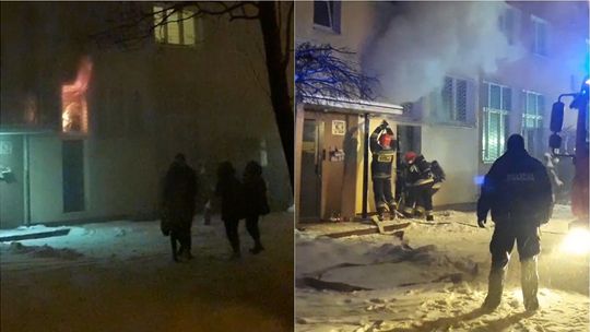 To wyglądało groźnie. Pożar w bloku w Lublinie, zobacz akcję strażaków [wideo]