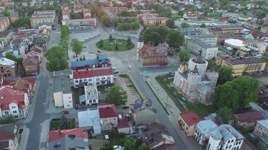 Tomaszów Lubelski z lotu ptaka (wideo 4K)