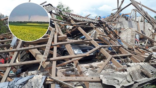 Trąba powietrzna koło Lublina. Zobacz nagranie [wideo, zdjęcia]