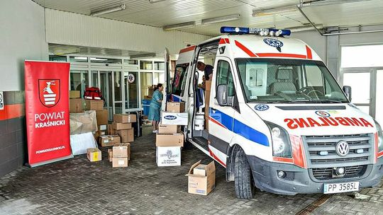 Trafi na front. Karetka pogotowia wyjechała już z Kraśnika na Ukrainę