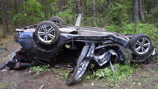 Tragiczny finał zderzenia z łosiem. Kierowca opla i pasażerka zginęli na miejscu 