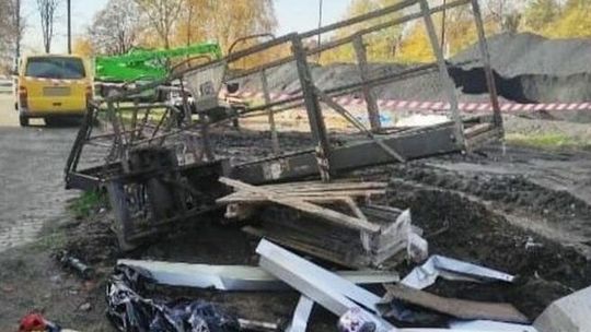 Tragiczny wypadek koło Zamościa. Dwaj mężczyźni spadli z wysokości ok. 15 metrów