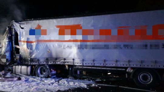 Tragiczny wypadek na obwodnicy Lublina. Zderzyły się dwa tiry