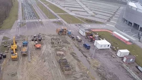 Trwa budowa przedłużenia ul. Muzycznej w Lublinie. Zdjęcia z drona (wideo)