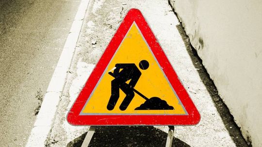 Tymczasowa ulica Brzegowa i wielkie korki