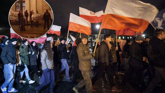 "Uchodźców witamy, nacjonalistów żegnamy". Manifestacja i kontrmanifestacja w Lublinie