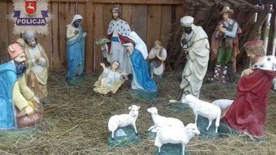 Ukradł figury królów z szopki bożonarodzeniowej. Wpadł w urodziny