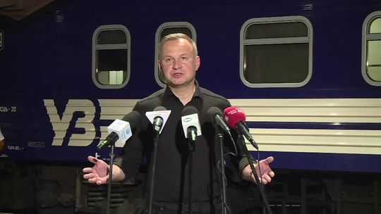 "Ukraina potrzebuje przede wszystkim wsparcia militarnego". Prezydent po powrocie z Kijowa