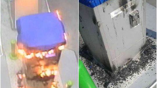 Ul. Łęczyńska: 50-latek podpalił terminal na stacji benzynowej (wideo)