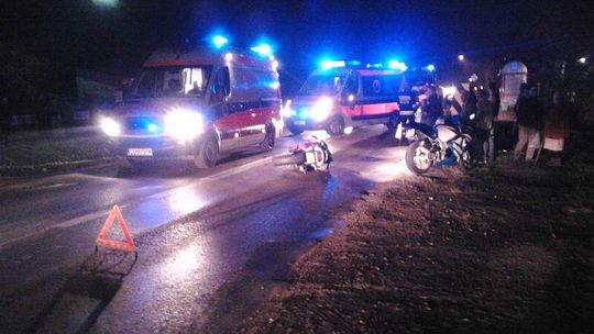 Ul. Nałęczowska: Motocykl wjechał w opla