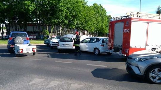 Ul. Związkowa: Wypadek trzech aut