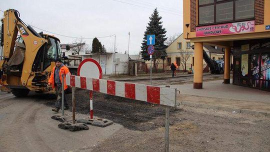Ulica Sadowa zamknięta, trwa przebudowa
