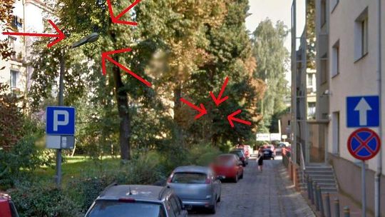 Ulica w centrum Lublina tonie w ciemnościach. Latarnie są, ale nie działają