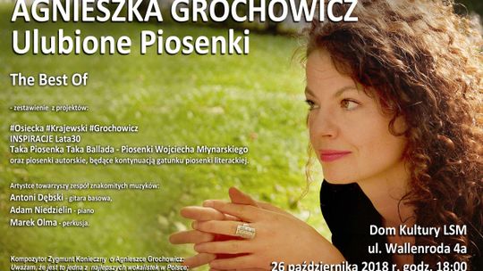 "Ulubione piosenki" Agnieszki Grochowicz w DK LSM