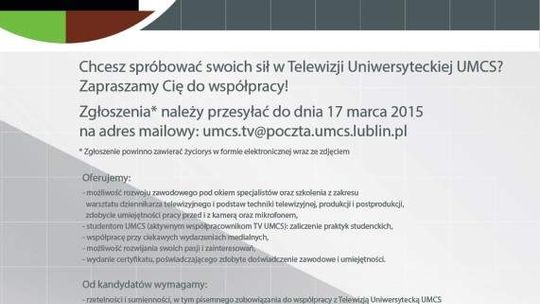 UMCS otwiera telewizję uniwersytecką