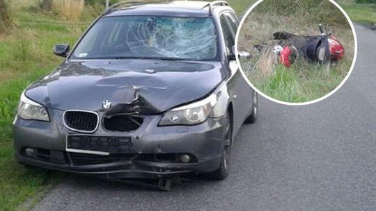 Urszulin: BMW potrąciło motorowerzystę. 29-latek nie żyje