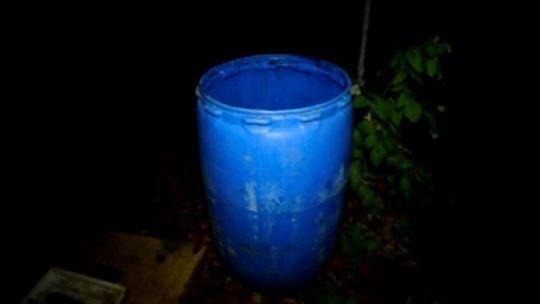 Utopił 9 szczeniąt w beczce przed domem