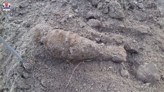 Uzbrojone granaty wykopane koparką. Potrzebni byli saperzy 